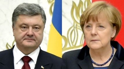 Порошенко и Меркель обсудили минский процесс и санкции против РФ