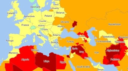 Украина попала в список самых опасных стран для путешествий в 2021 году 