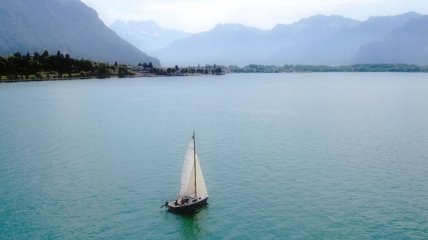 Следы древнего цунами на дне Женевского озера