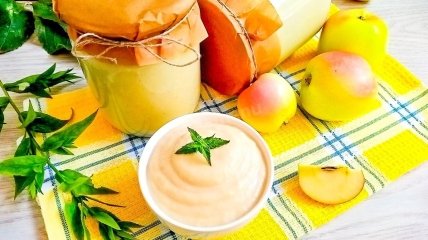 Вкус детства – яблочное пюре со сгущенкой