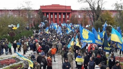 В центре Киева собираются участники "Марша Славы Героев"