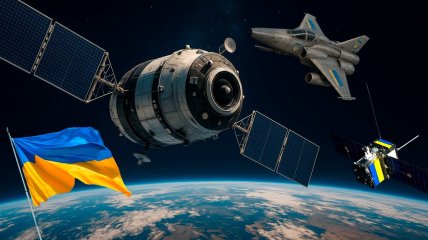 Космические силы Украины. Коллаж: Телеграф