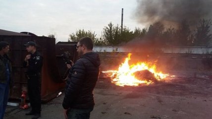В Кропивницком сожгли токсичные отходы под открытым небом