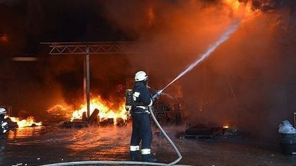 В Одессе горел торговый центр