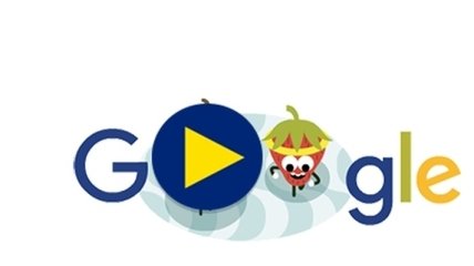 Google представил в заключительные дни Doodle Fruit Games клубнику и апельсин