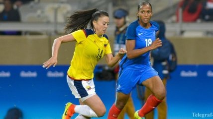 Женская сборная Франции по футболу разгромила Колумбию на футбольном турнире в Рио