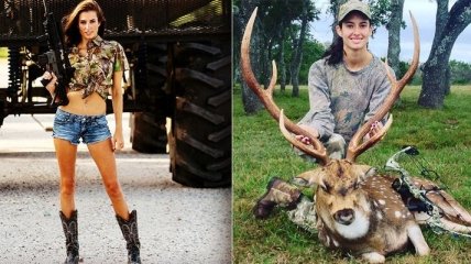 Внешность обманчива: модель из Техаса обожает охоту и делает чучела (Фото)