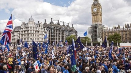 В Лондоне прошло многотысячное шествие противников Brexit