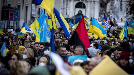 Митинг в поддержку Украины в войне с РФ