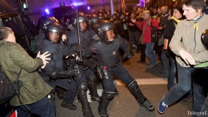 Акции протестов в Барселоне: более 20 человек получили травмы