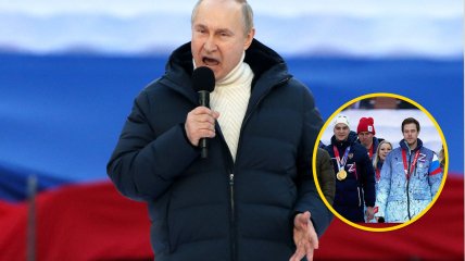 Владимир Путин и российские Z-спортсмены
