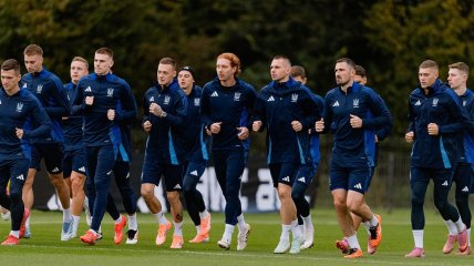 Тренировка сборной Украины