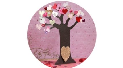 Поделки с детьми: Волшебное дерево фей для открытки на День влюбленных 2020