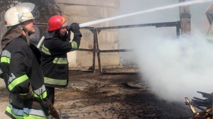 В Киеве горела деревянная церковь