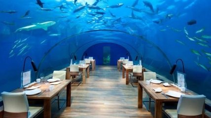 На Мальдивах открылся первый подводный ресторан