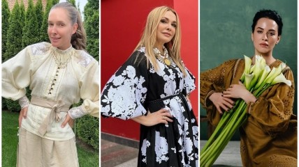 Украинские красотки в национальной одежде