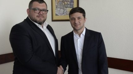 Нардеп Николай Галушко и президент Владимир Зеленский