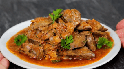 Печень с луком