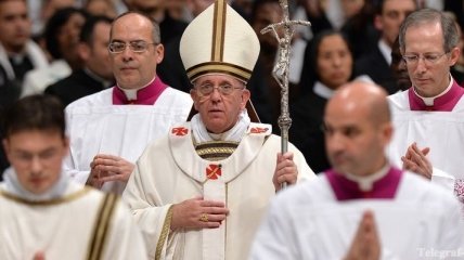 Папа Римский Франциск прочитал 1-ю рождественскую проповедь 
