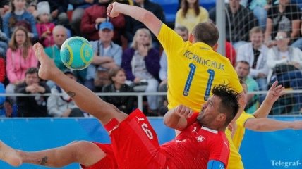 Как сборная Украины по пляжному футболу проиграла Швейцарии матч за "бронзу" на ЕИ-2019 (Видео)