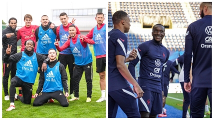 Бельгія — Франція: тренування команд