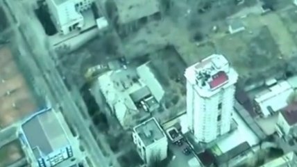 Беспилотник украинской разведки над Донецком (Видео)