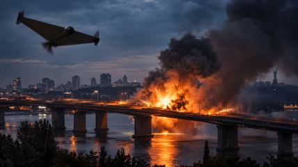 Росія цілеспрямовано б’є по київських мостах
