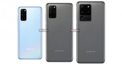 Опубликованы официальные рендеры трио флагманов Samsung Galaxy S20 (Фото)