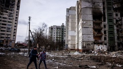 Разбитые многоэтажки Чернигова