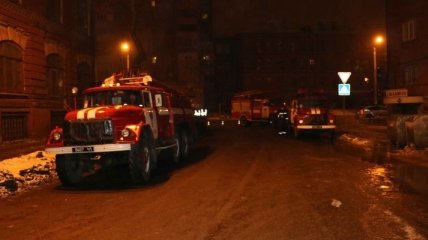 В Киеве загорелся подземный электрический коллектор