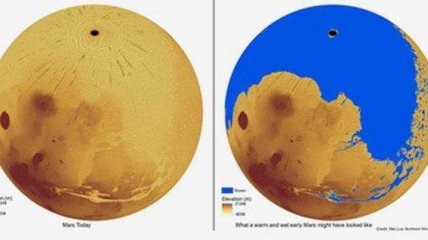 Доказано существование гигантского древнего океана на Марсе