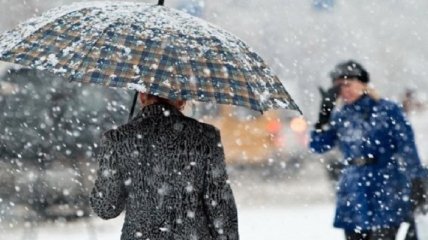 На выходных в Украине ожидается дождь с мокрым снегом и заморозки 