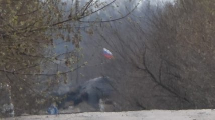 На передовій біля Горлівки з'явилися російські прапори: фотофакт