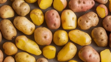 Молодой картофель можно очень быстро очистить (изображение создано с помощью ИИ)
