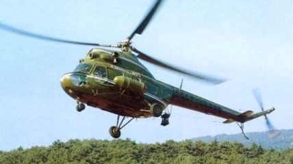 В Сумской области загорелся вертолет
