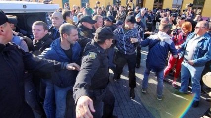 В Одессе произошли столкновения из-за приезда Саакашвили