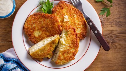 Деруни з м’ясом