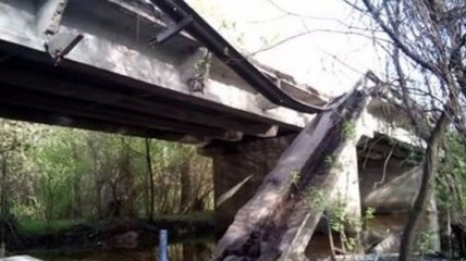 В Полтавской области рухнул мост