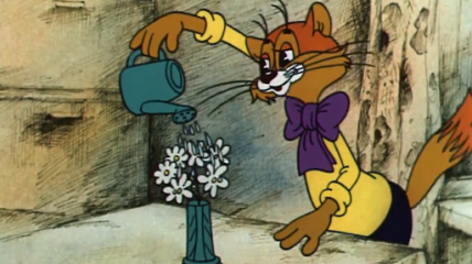 Кадр из мультфильма "Приключения кота Леопольда"