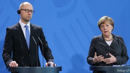 Завтра Яценюк и Меркель проведут встречу в Берлине
