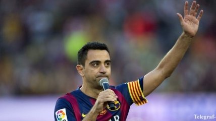 Хави последний раз празднует победу "Барселоны" в чемпионате Испании