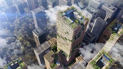 Деревянный небоскреб хотят построить в Японии