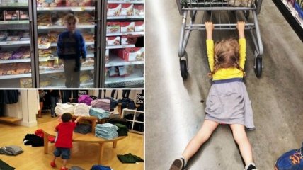 Забавные снимки о шоппинге с детьми