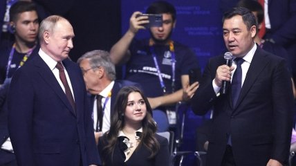 Владимир Путин и Камила Валиева в Казани