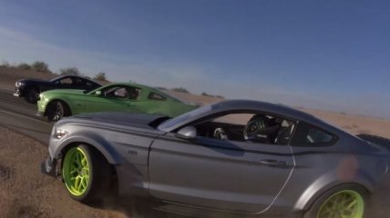 Без тормозов на шести поколениях Mustang (Видео)