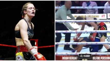 Начала месить уже упавшую соперницу: брутальный женский бокс (видео)