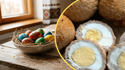 М'ясний рулет з яйцем