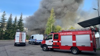 Пожежа у виробничій зоні Санкт-Петербурга