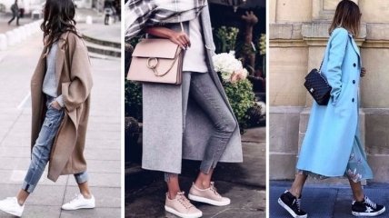 Демисезонное пальто и кроссовки: как составить идеальный весенний look