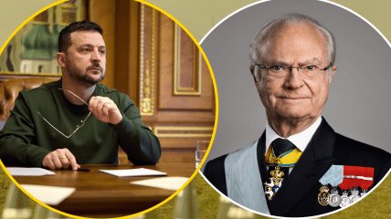 Владимир Зеленский и король Карл XVI Густав